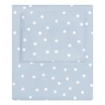 French Blue Polka Dots Fitted Sheet