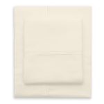 Cream 400 Thread Count Fitted Sheet